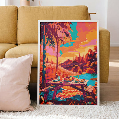 Picnic by the Lake Print