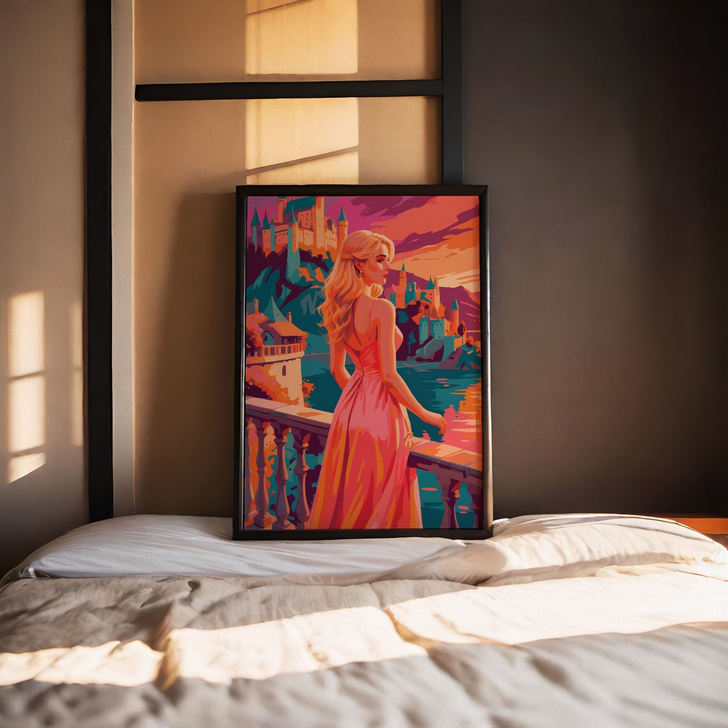 Romance of the Castle Balcony Print