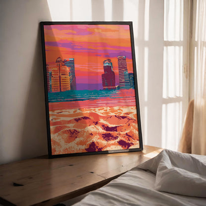 Cityscape Beach Print