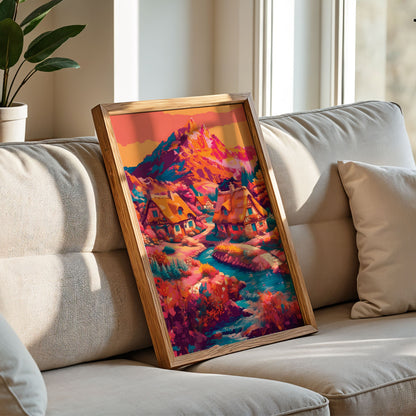 Alpine Cottage Print