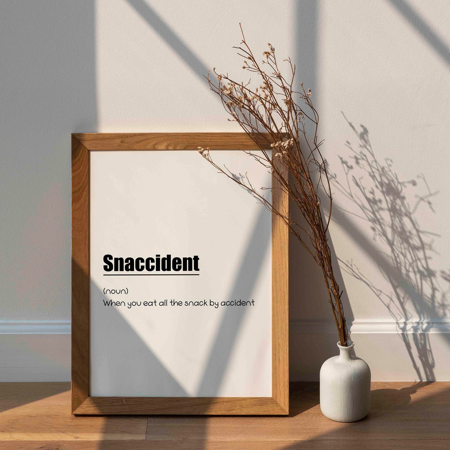 Snaccident Funny Quote Print - SweetPixelCreations