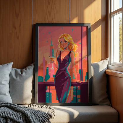 City Lights Elegance Print