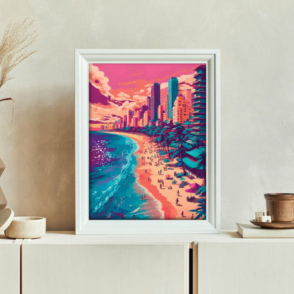Coastal Cityscape Print