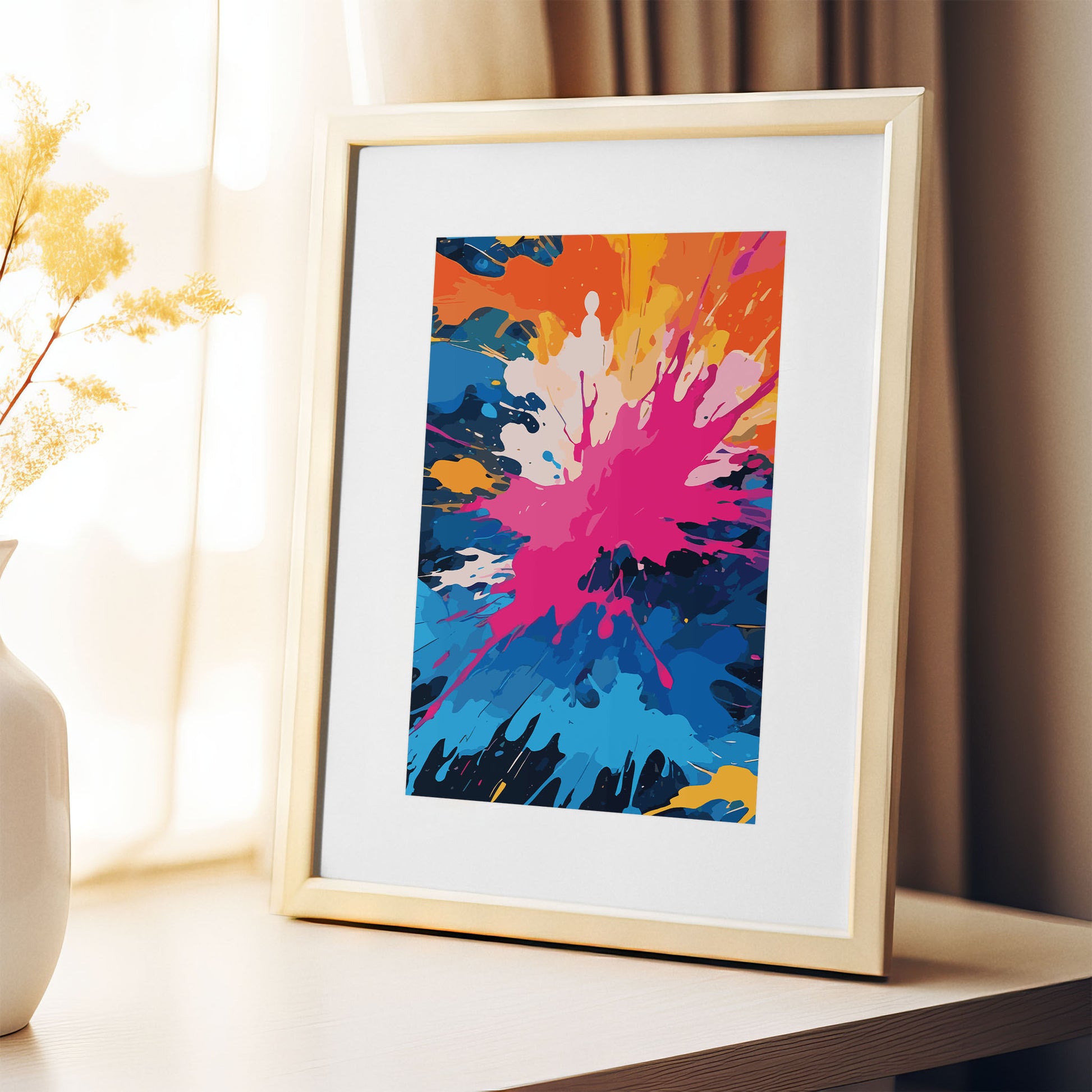 Vibrant Chaos Abstract Print - SweetPixelCreations