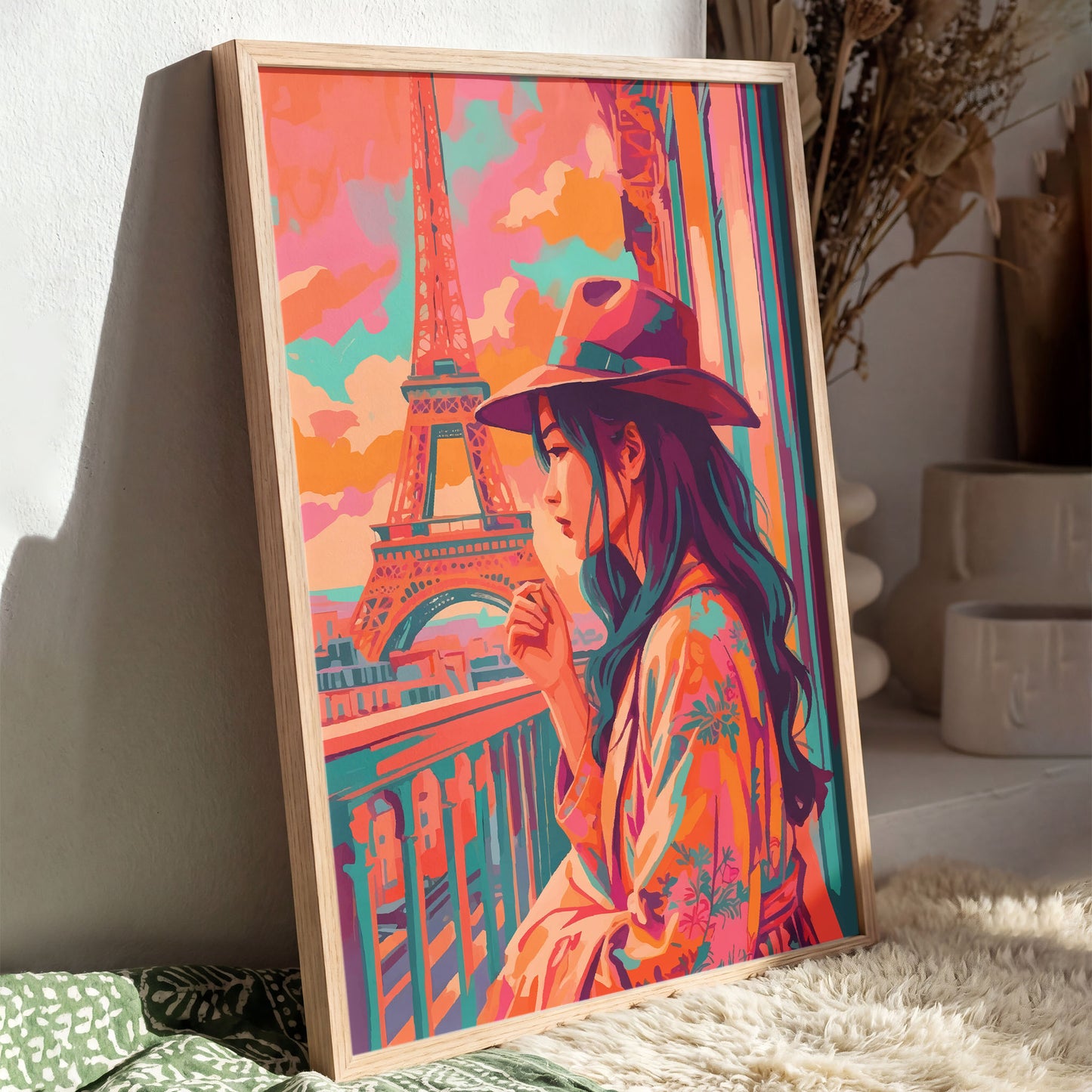 Paris Balcony View Print