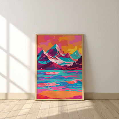 Mountain Beach Print