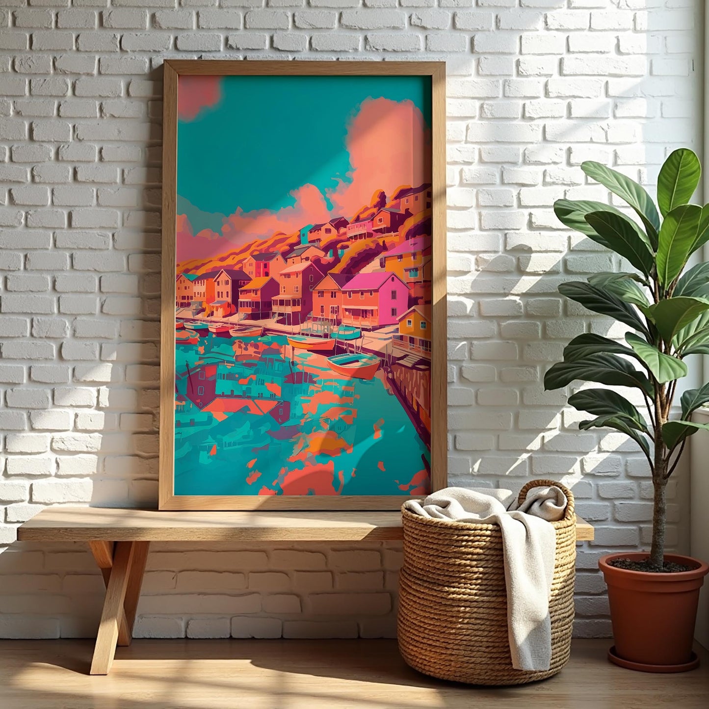 Coastal Town Print