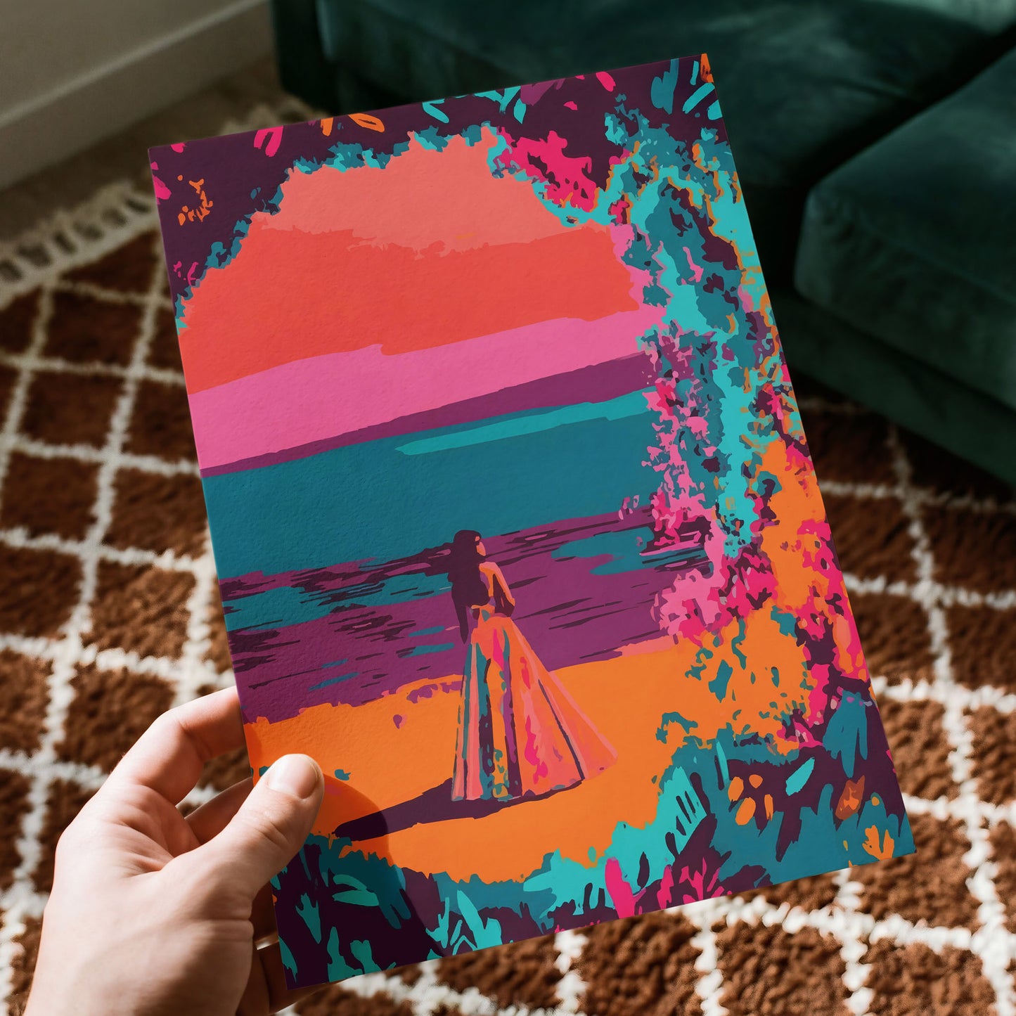 Purple Landscape Print