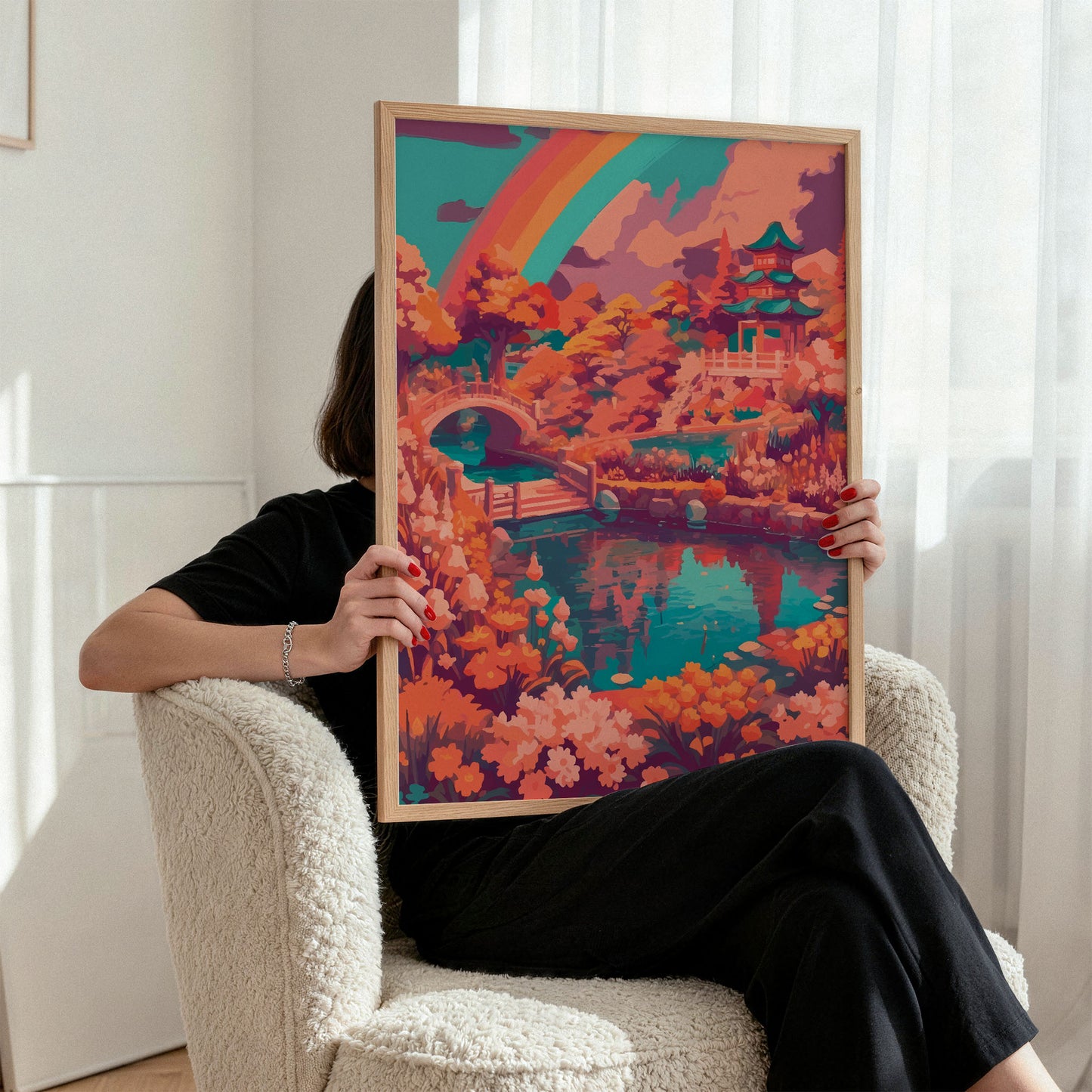 Rainbow Garden Print