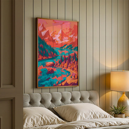 Peaceful Valley Homes Print