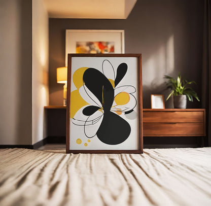 Abstract Bloom - Modern Wall Art - SweetPixelCreations
