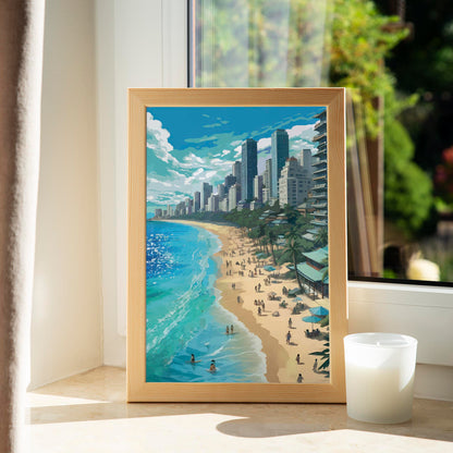 Coastal Cityscape Wall Art - SweetPixelCreations