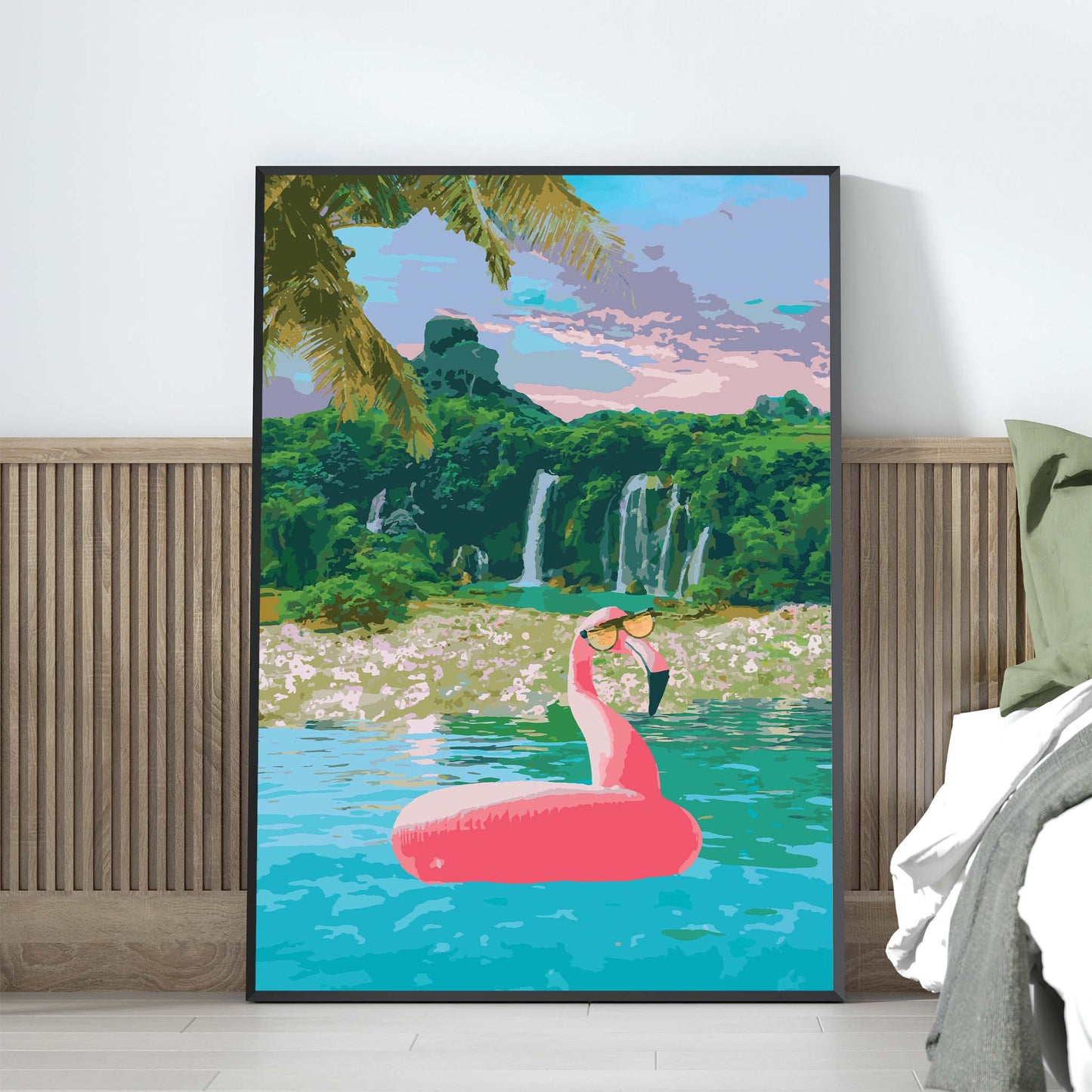 Cool Flamingo - Wall Art - SweetPixelCreations