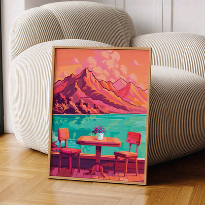 Morning at the Lake Print