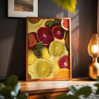 Colorful Fruits Kitchen Wall Art