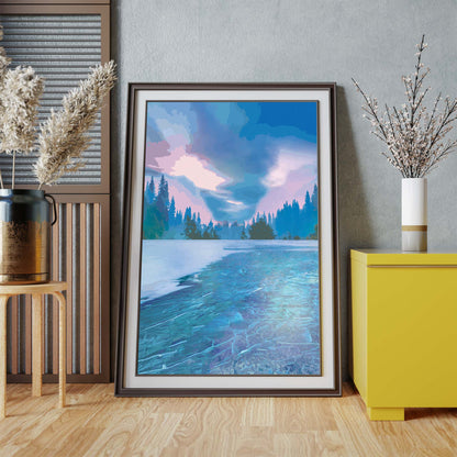 Ice Lake Art Print - SweetPixelCreations