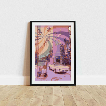 Pink Retro Wall Art - SweetPixelCreations