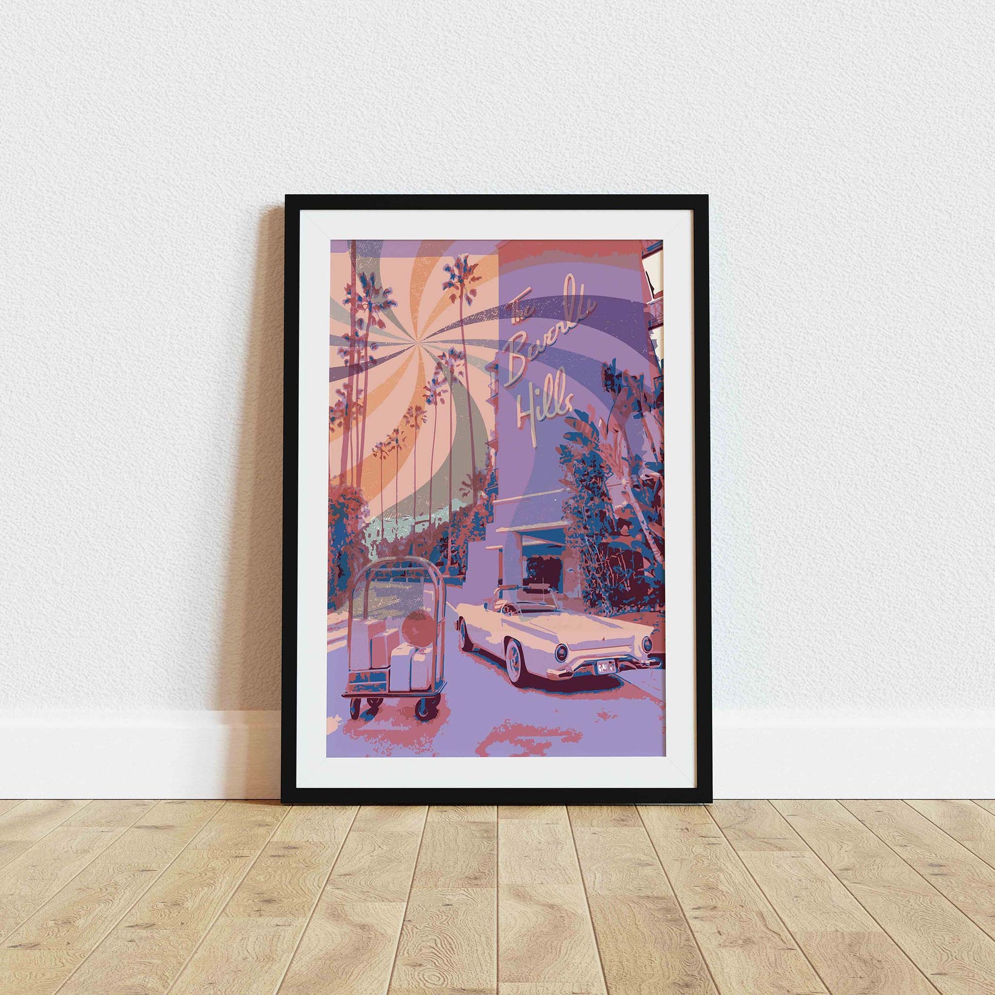 Beverly Hills Hotel Art Print - SweetPixelCreations