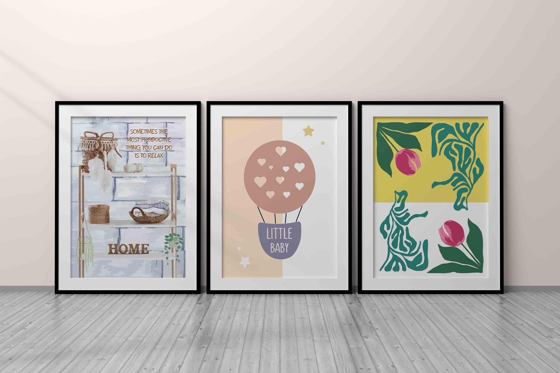 Cozy Home 3-Piece Wall Art Bundle - SweetPixelCreations