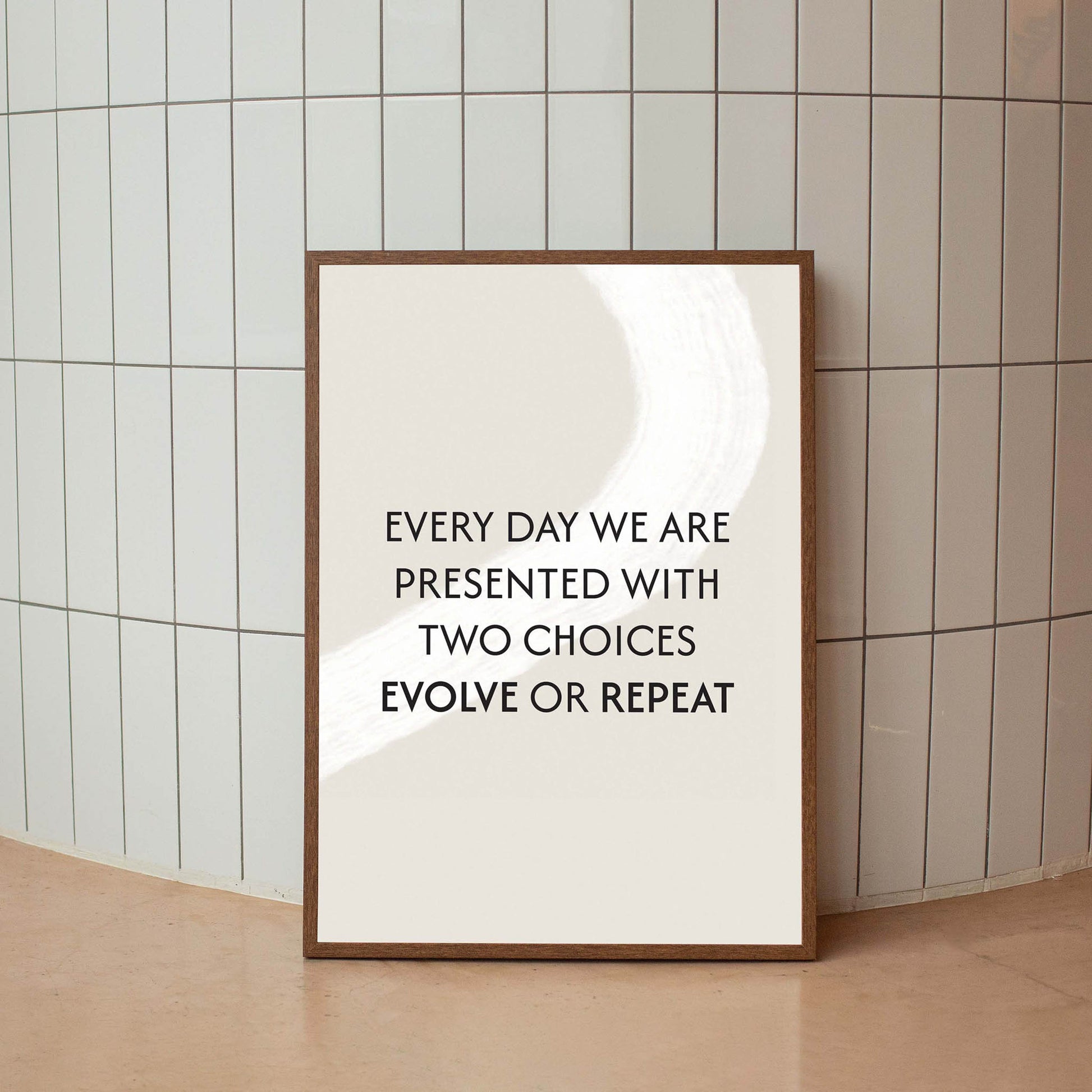 Evolve Or Repeat Motivational Quote - SweetPixelCreations