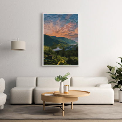 Green Mountains Nature Wall Art - SweetPixelCreations
