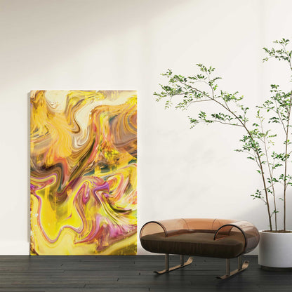 Abstract Yellow Painting - SweetPixelCreations