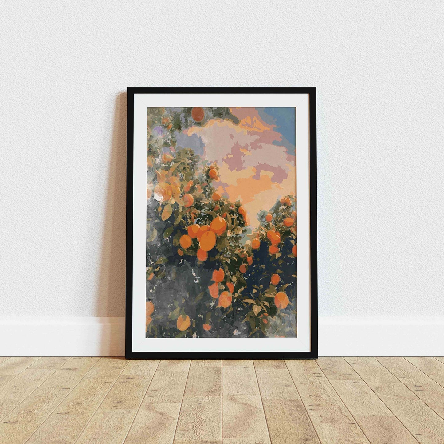 Tangerines - Watercolor Wall Art - SweetPixelCreations