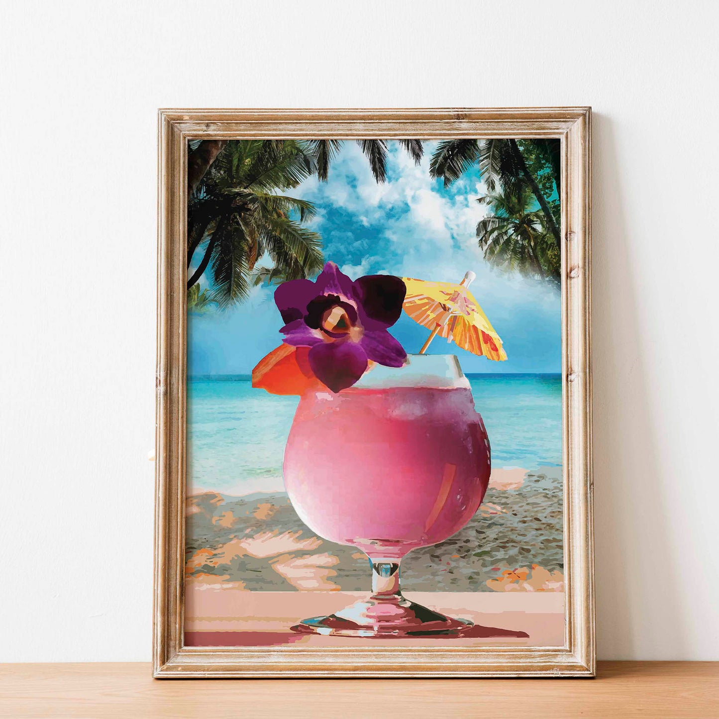 Tropical Cocktail Poster - SweetPixelCreations