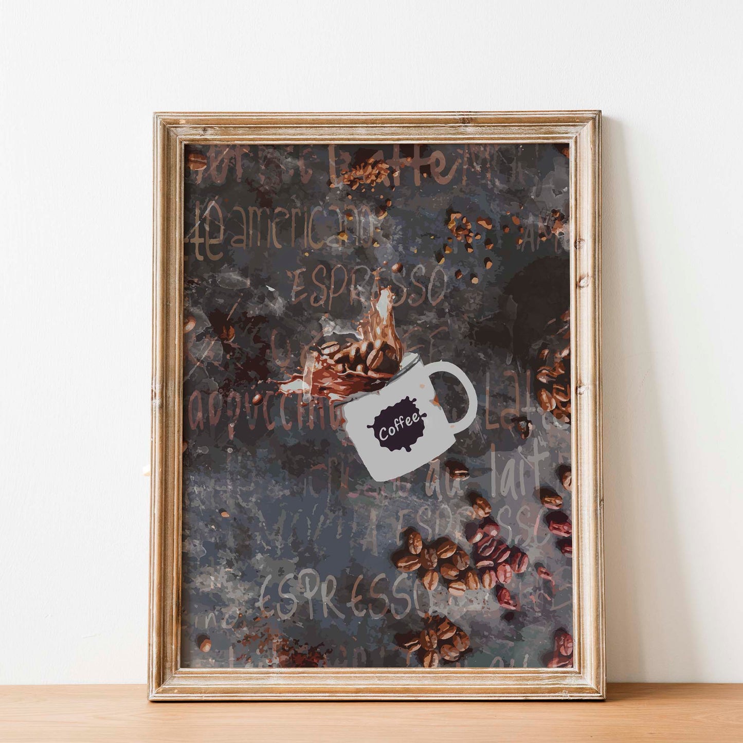 Watercolor Coffee Poster - SweetPixelCreations