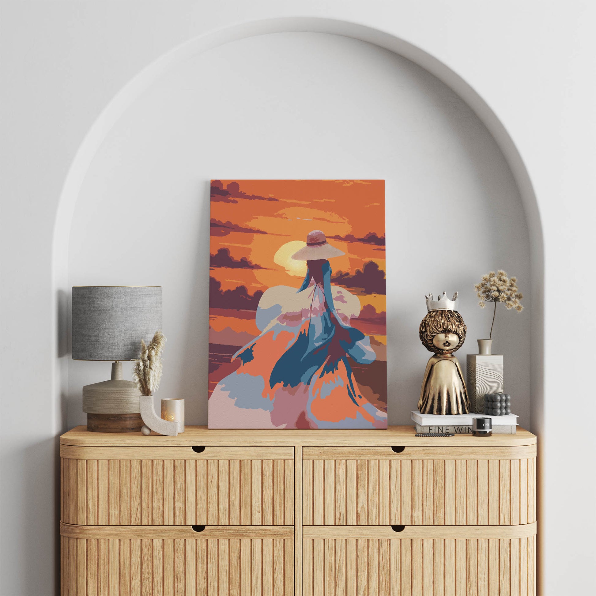 Graceful Female Sunset Print - SweetPixelCreations