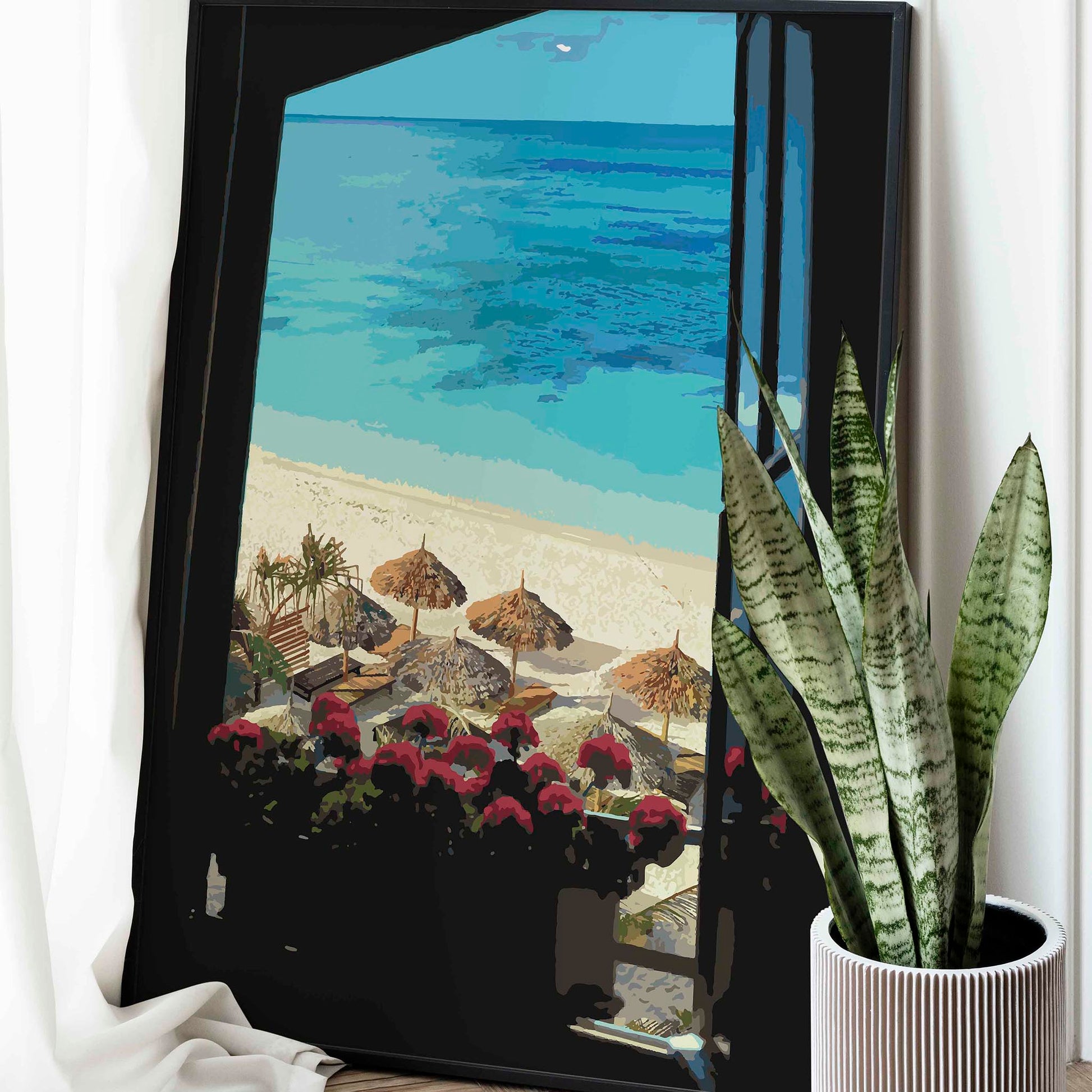 Summer View From The Window - Printable Wall Art - SweetPixelCreations