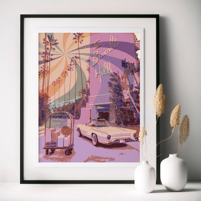 Pink Retro Wall Art - SweetPixelCreations