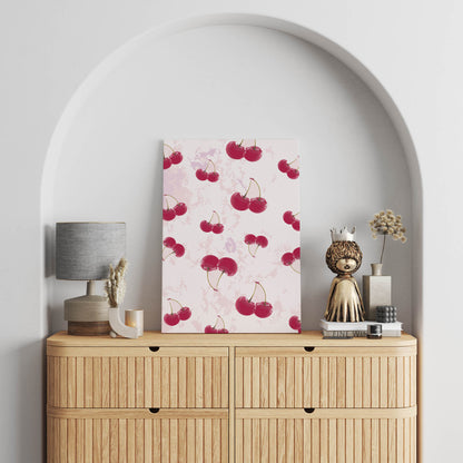 Cherry Pattern Wall Art Decor - SweetPixelCreations