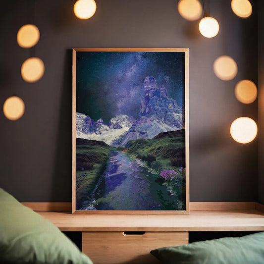 Night Sky Landscape Print