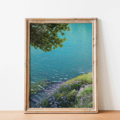 Calm Beach - Unique Painting - SweetPixelCreations