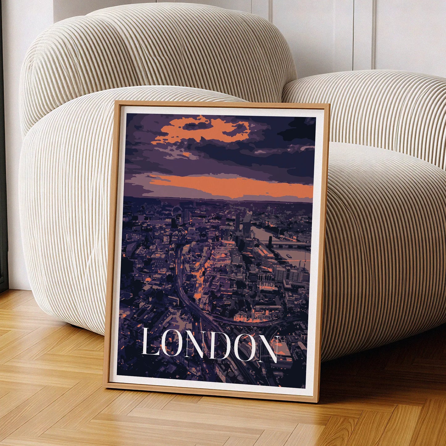 Night Time In London Print