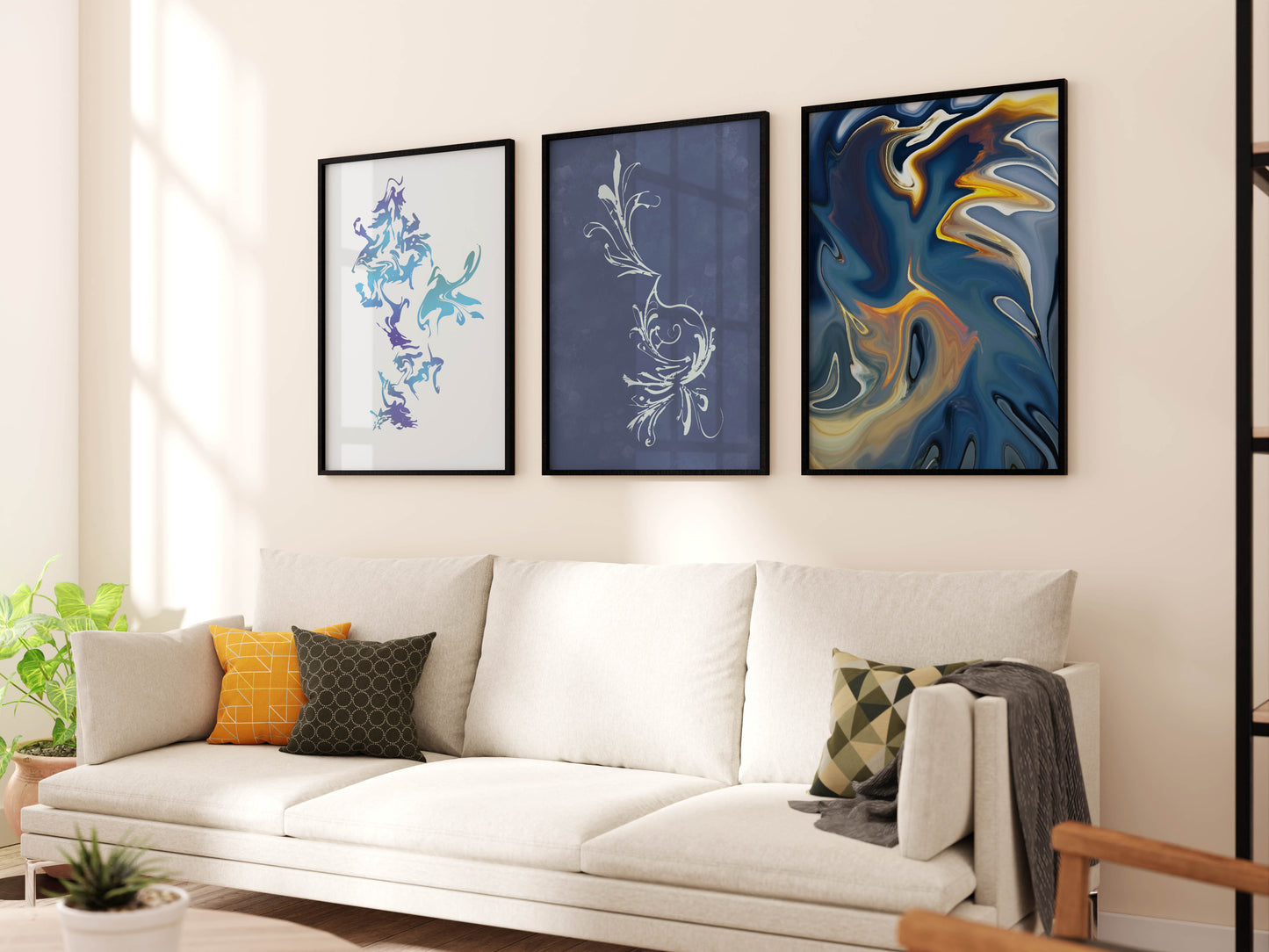 Abstract 3 Piece Wall Art Collection - SweetPixelCreations