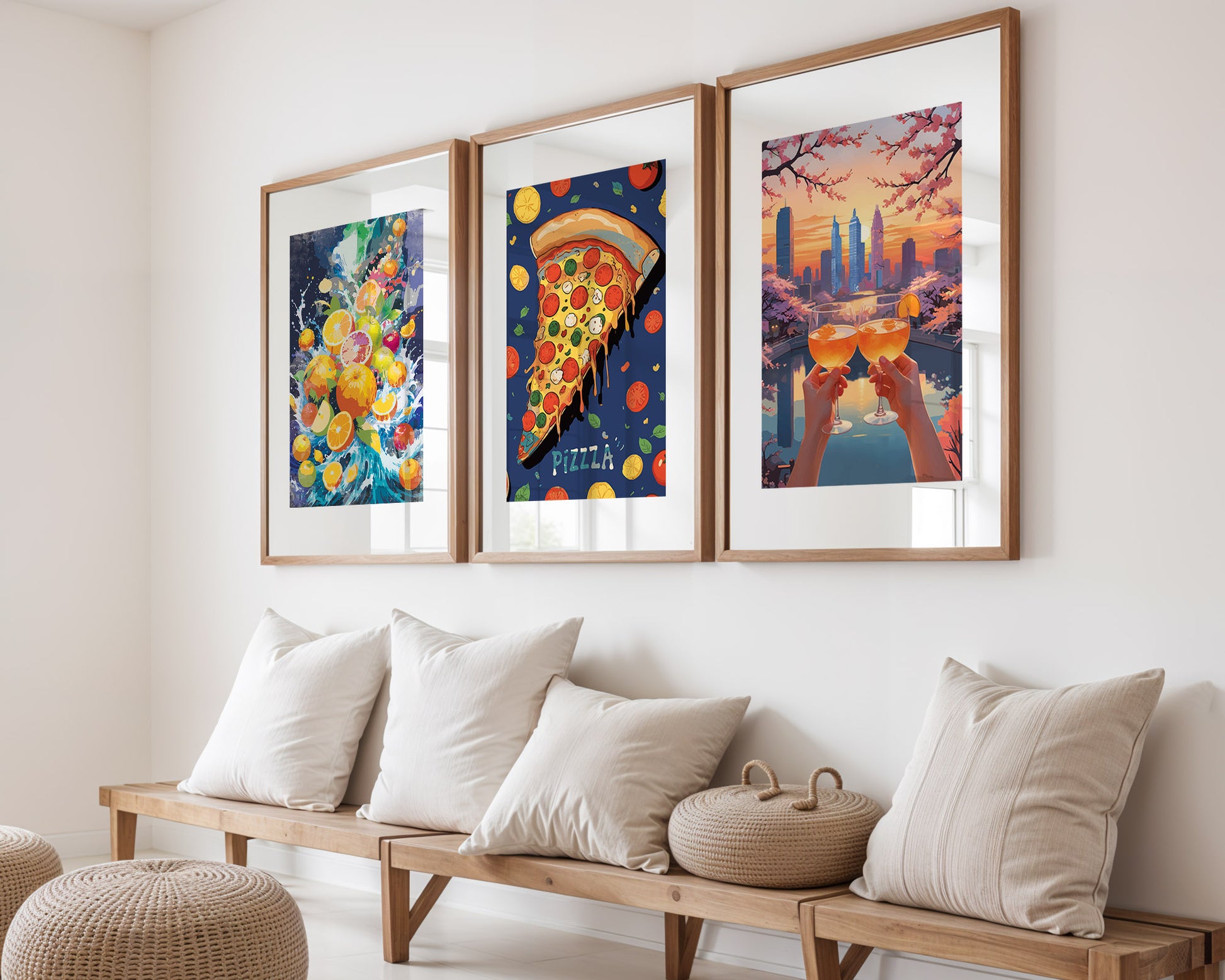Food & Cityscape Art Print Bundle - SweetPixelCreations