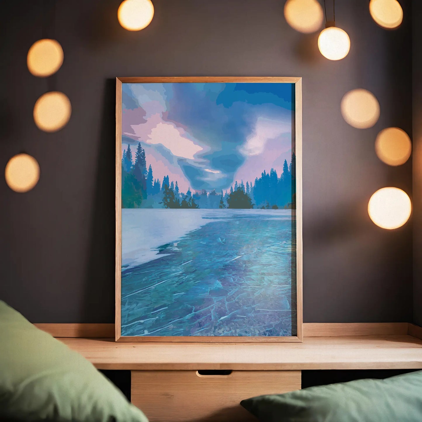 Ice Lake Art Print