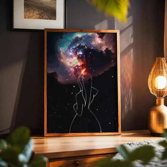 Cosmic Girl - Minimalist Wall Art Limited Edition