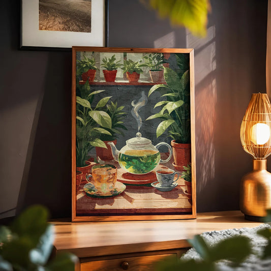 Original Herbal Teatime Art Print - SweetPixelCreations
