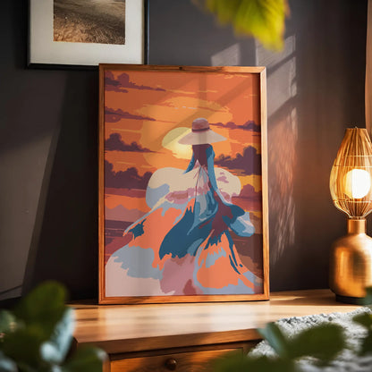 Graceful Female Sunset Print