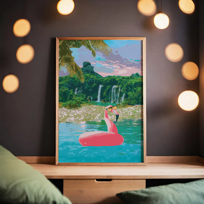 Cool Flamingo - Wall Art