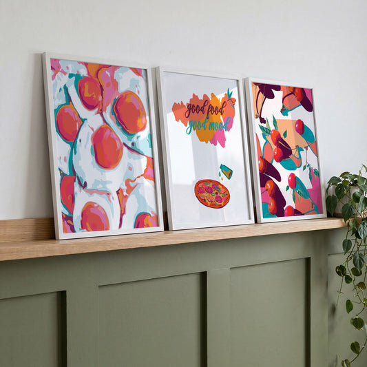 The Happy Kitchen - Set of 3 Prints