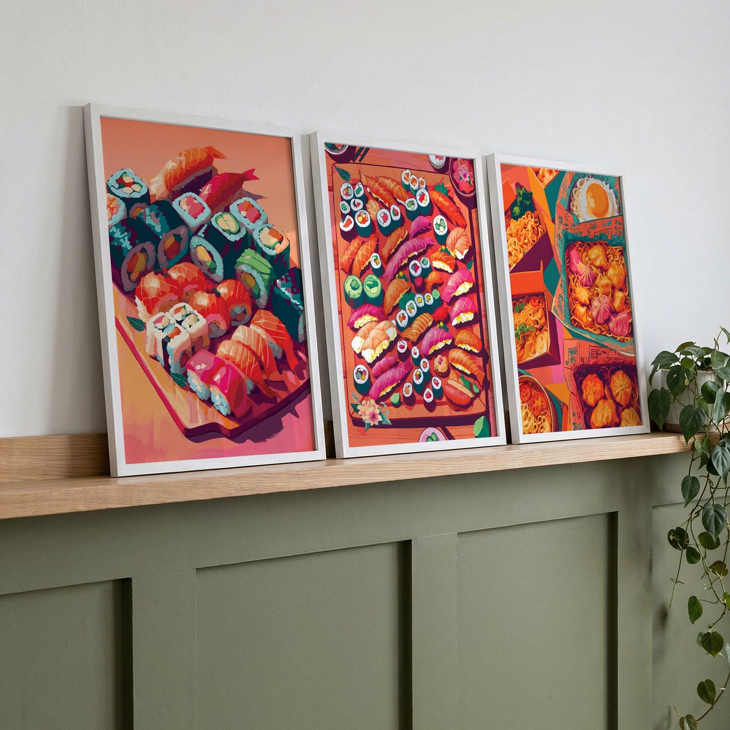 The Sushi Lover's - Set of 3 Prints