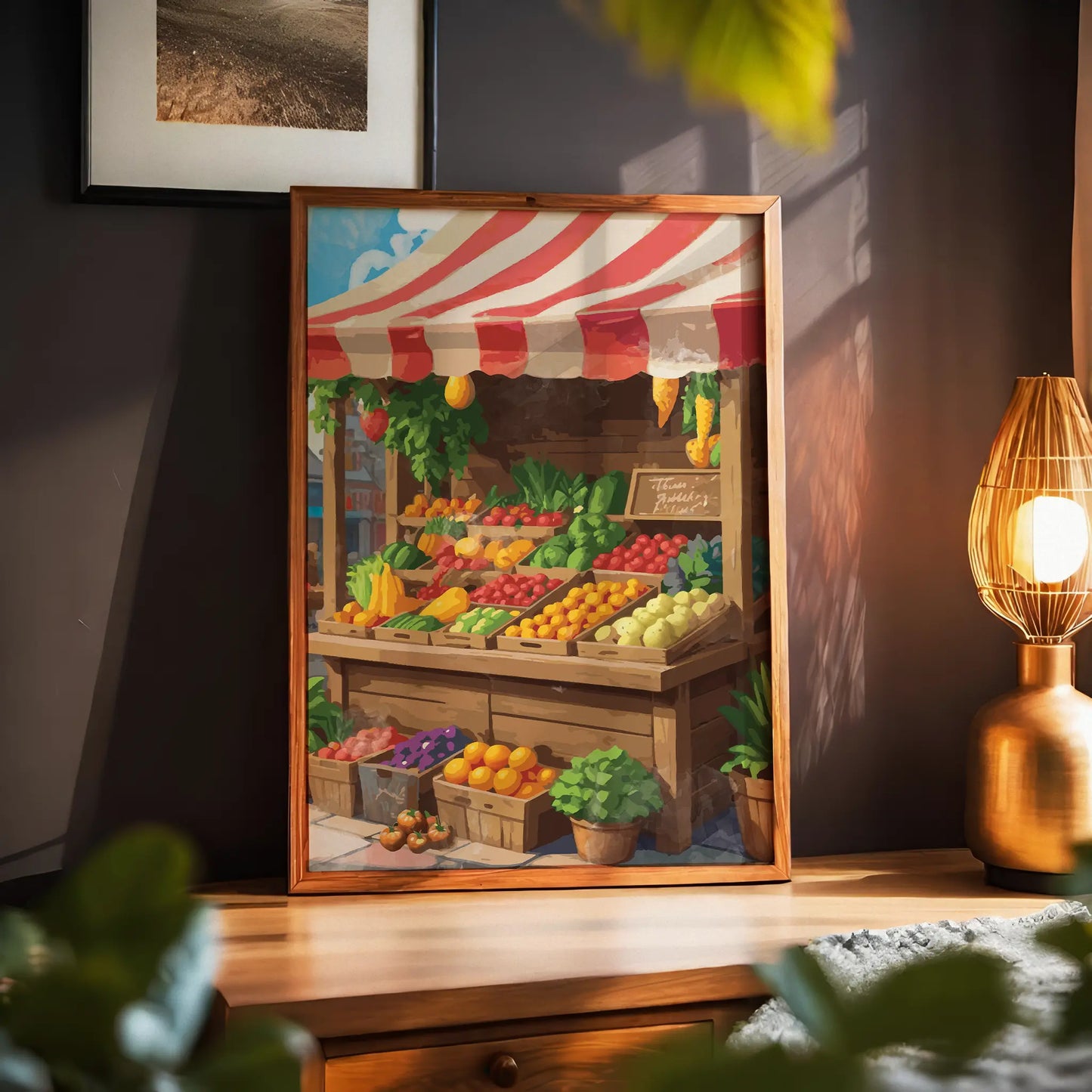 Fruit Stand - Watercolor Wall Art