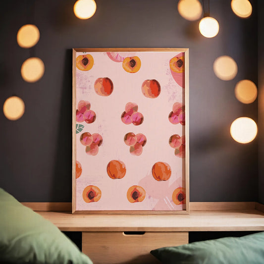 Peach Pattern Wall Art