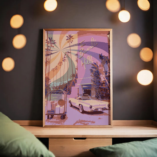 Pink Retro Wall Art