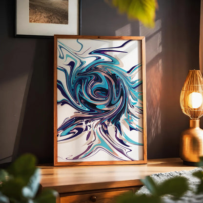 Oceanic Whirl - Abstract Wall Art