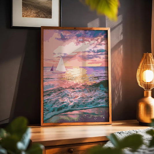 Beach Sunset Artwork